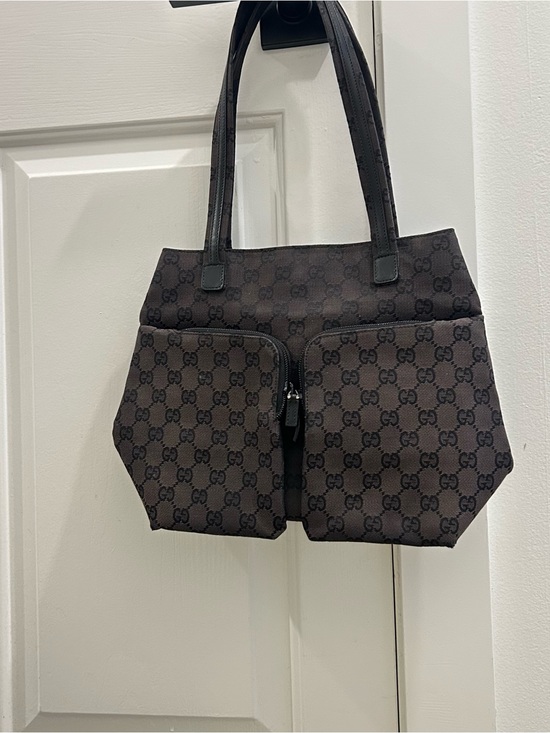 Gucci Handbags - Gucci Black GG Monogram Shoulder Bag